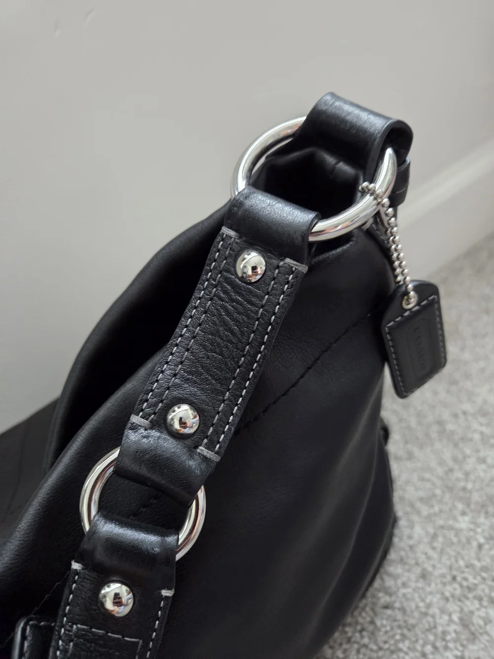 COACH black CARLY Bag
